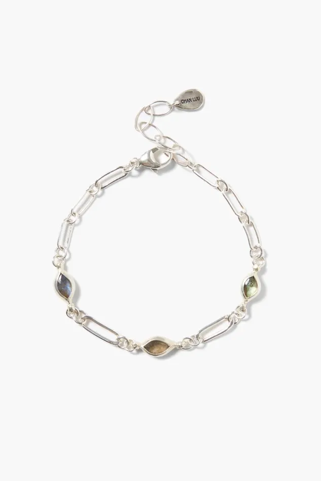 Chan Luu Lydia Bracelet Silver Labradorite Women Bracelets