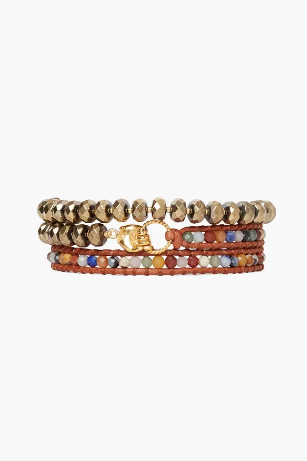 Chan Luu Mano Triple Wrap Bracelet Multi Mix Women Bracelets