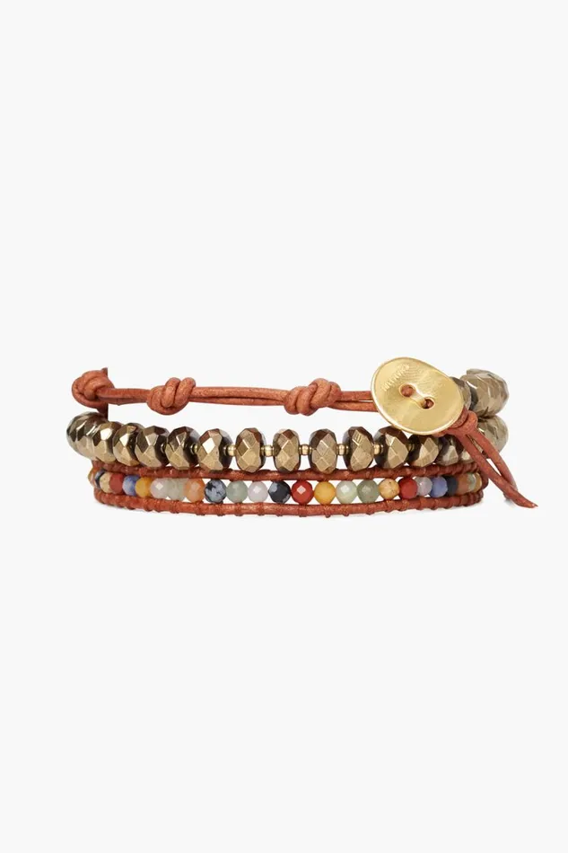 Chan Luu Mano Triple Wrap Bracelet Multi Mix Women Bracelets