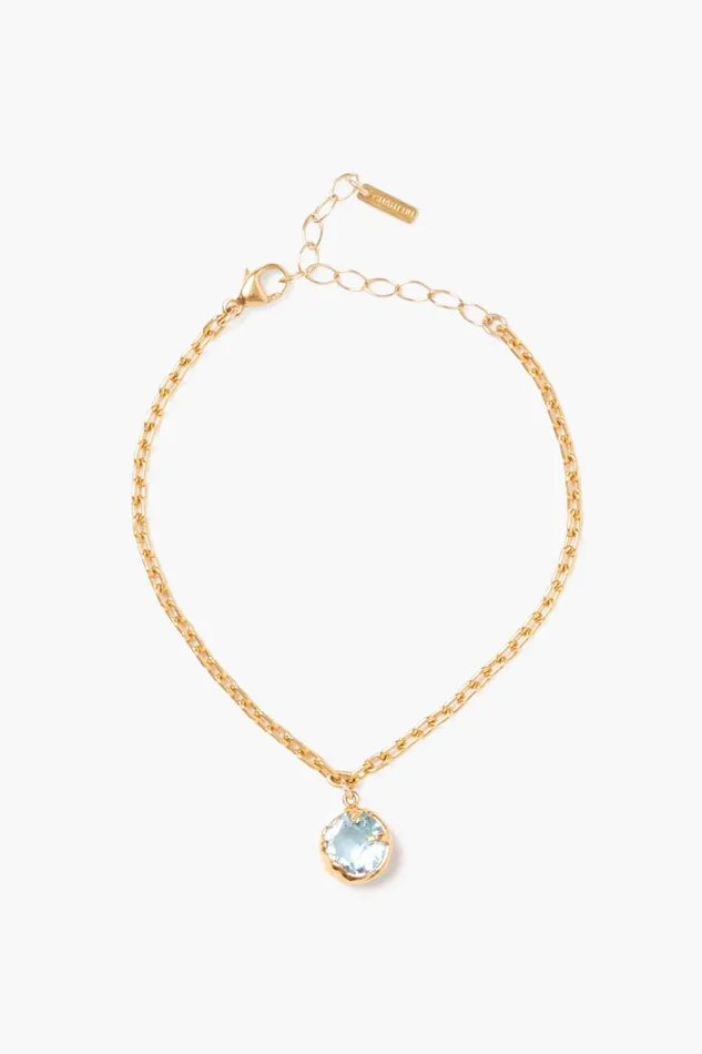 Chan Luu March Birthstone Bracelet Aquamarine Crystal Women Bracelets