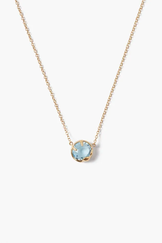Chan Luu March Birthstone Necklace Aquamarine Crystal Women Necklaces