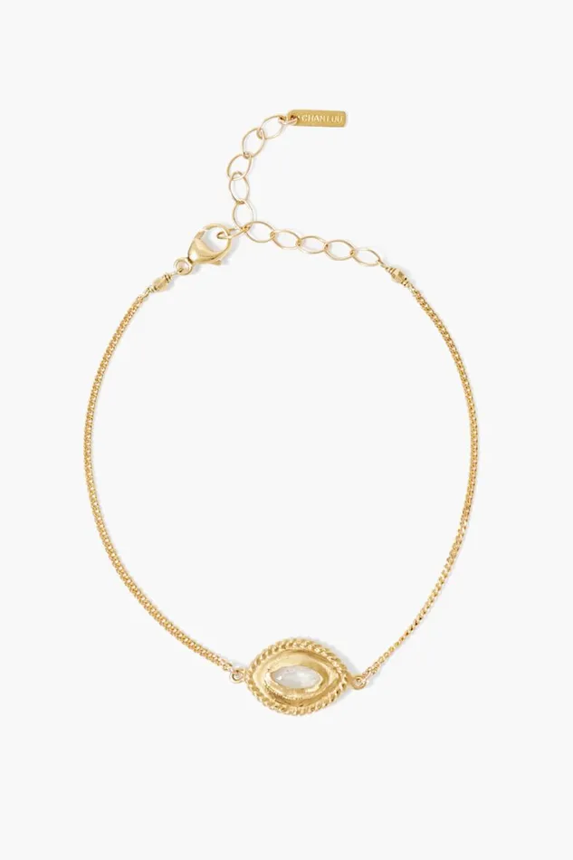 Chan Luu Mariya Evil Eye Bracelet Moonstone Women Bracelets
