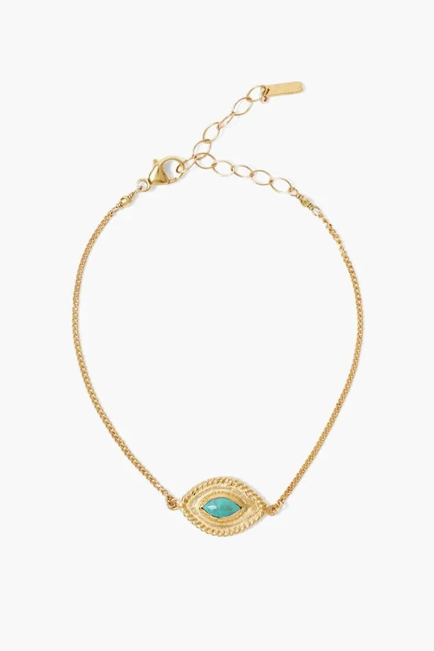 Chan Luu Mariya Evil Eye Bracelet Turquoise Women Bracelets