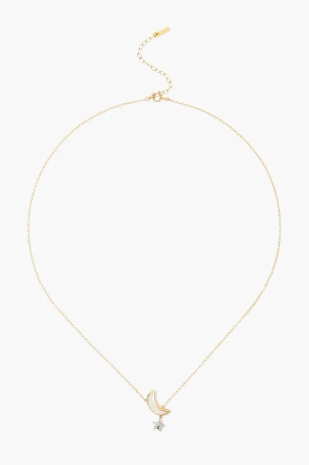 Chan Luu Moon And Star Necklace Labradorite Women Necklaces