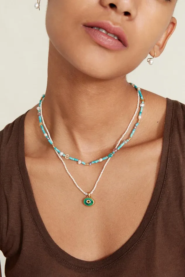 Chan Luu Mya Evil Eye Necklace Set Women Necklaces