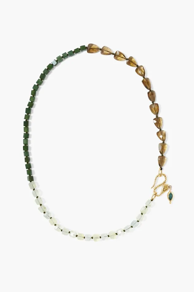 Chan Luu Naomi Necklace Green Mix Women Necklaces
