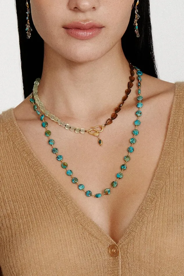 Chan Luu Naomi Necklace Green Mix Women Necklaces