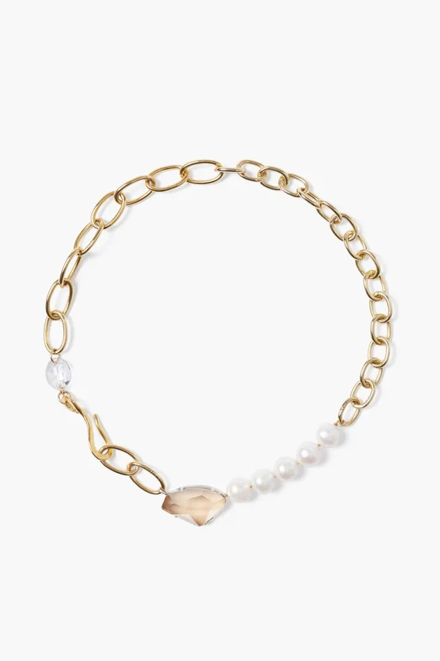 Chan Luu Neve Necklace White Pearl Mix Women Necklaces