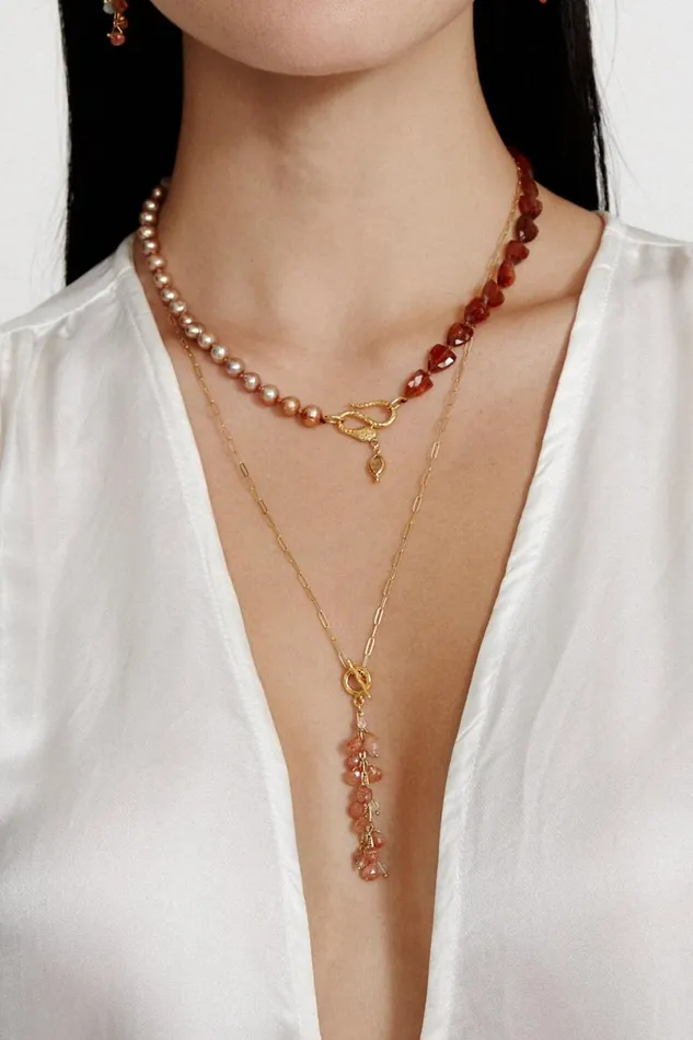 Chan Luu Pacifica Necklace Sunstone Mix Women Necklaces