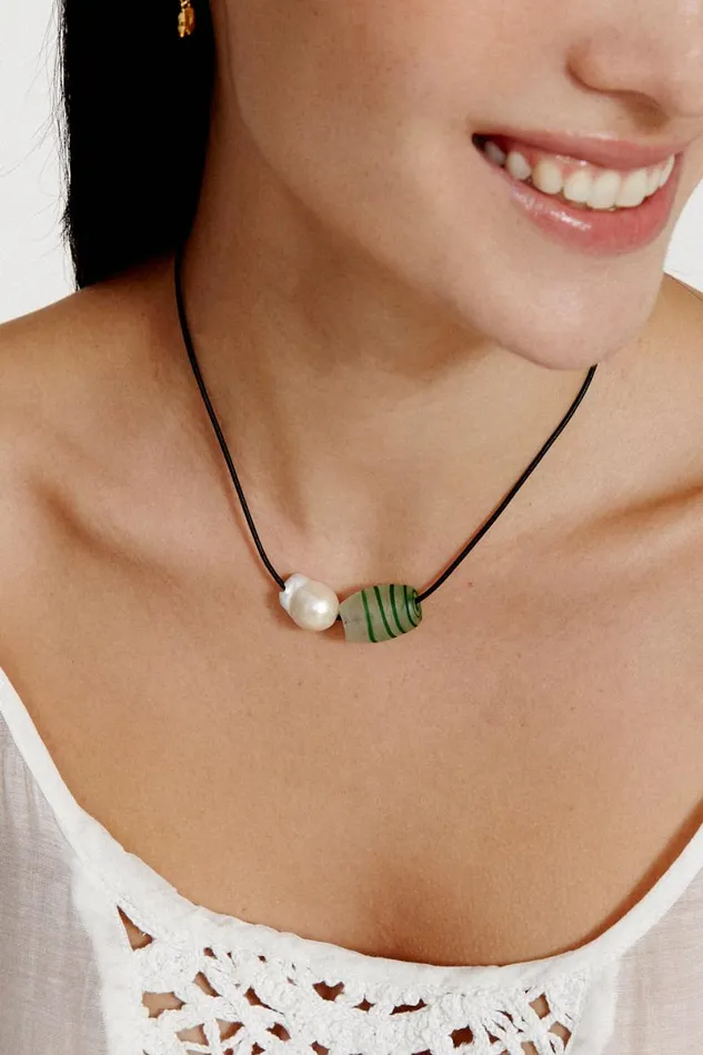 Chan Luu Palisade Necklace Black Women Necklaces
