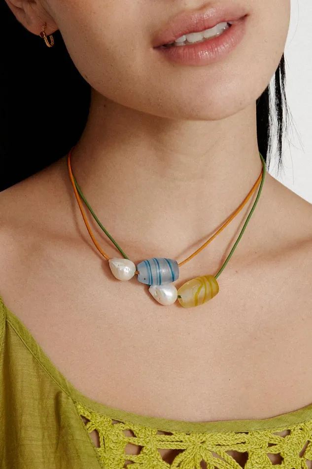 Chan Luu Palisade Necklace Marigold Women Necklaces