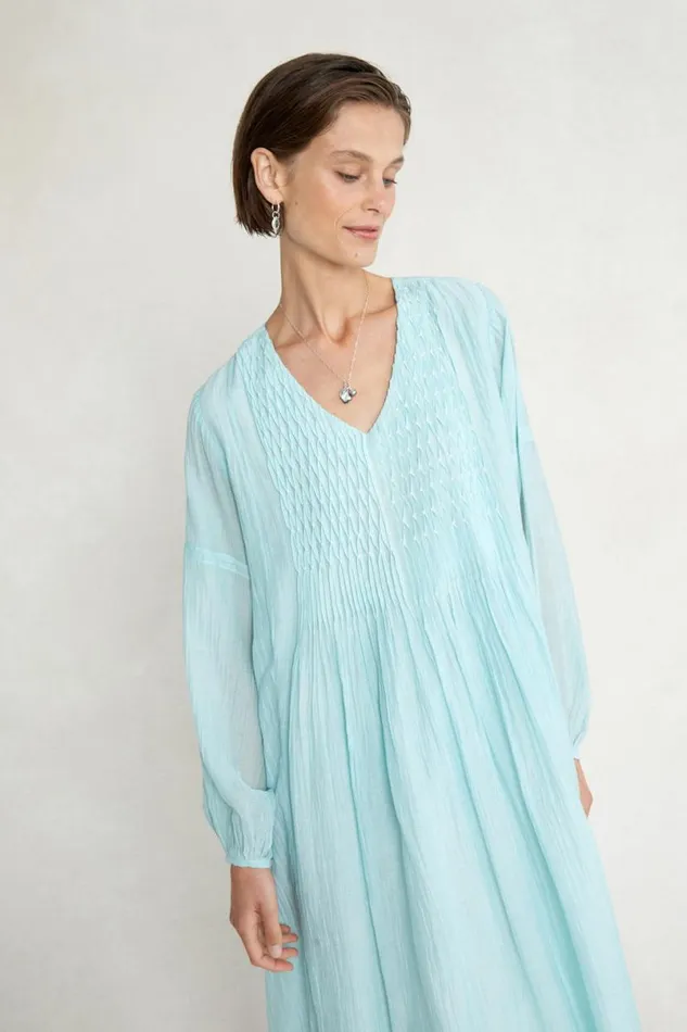Chan Luu Pamela Dress Aqua Women Dresses