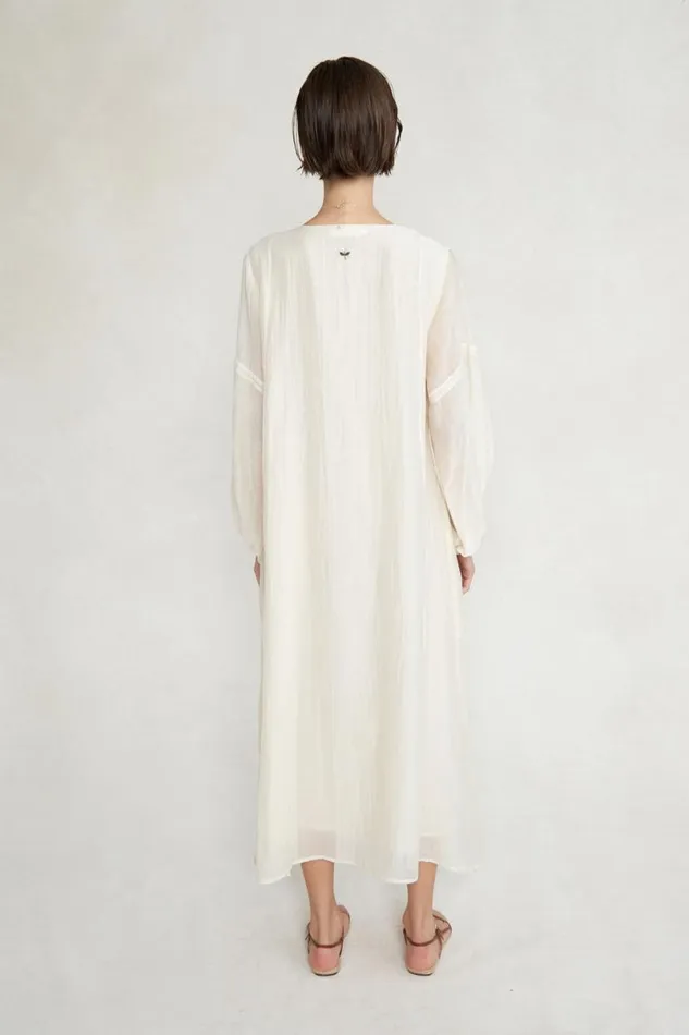Chan Luu Pamela Dress Gardenia Women Dresses