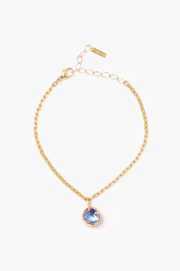 Chan Luu September Birthstone Bracelet Sapphire Crystal Women Bracelets