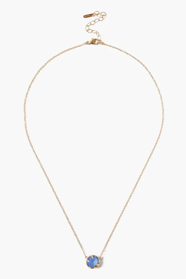Chan Luu September Birthstone Necklace Sapphire Crystal Women Necklaces