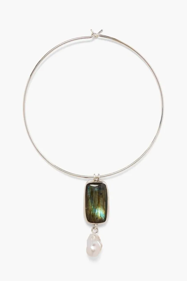 Chan Luu Soledad Collar Necklace Labradorite Women Necklaces