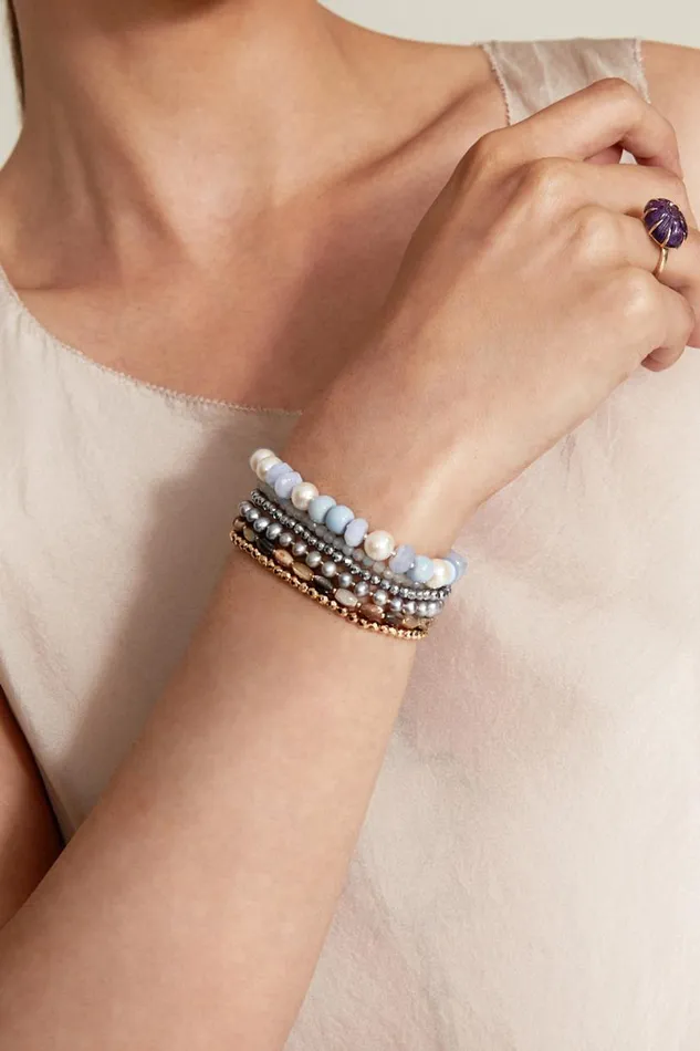 Chan Luu Somerset Bracelet Blue Opal Mix Women Bracelets