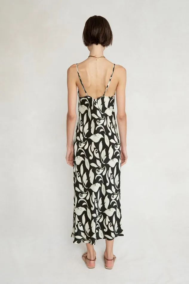 Chan Luu Tatum Slip Dress Black Women Dresses