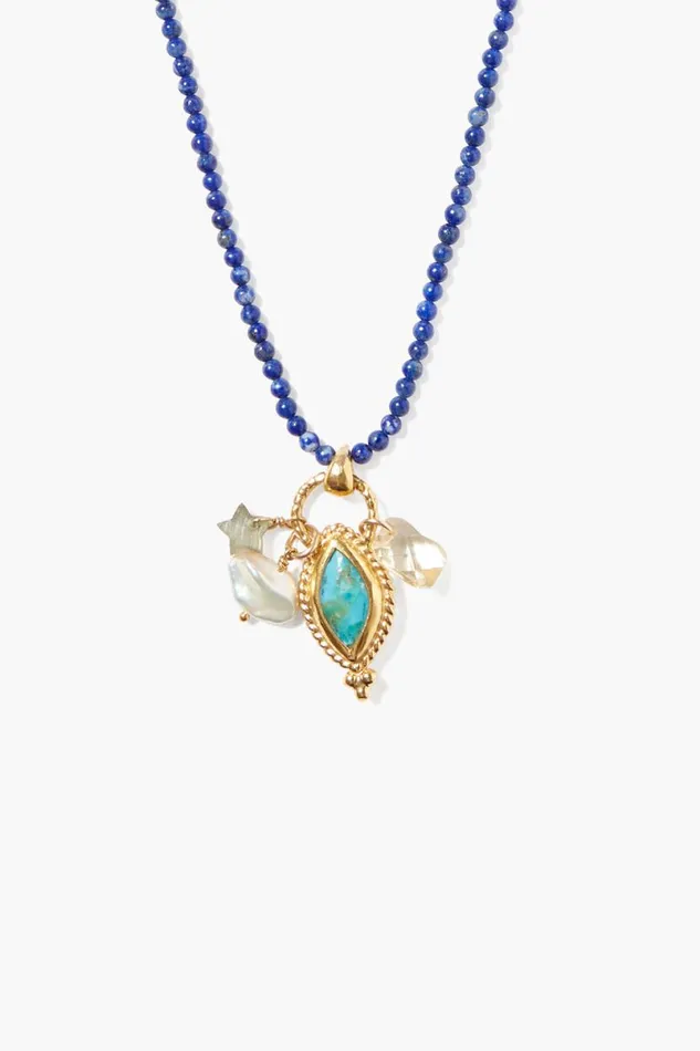 Chan Luu Tavi Charm Necklace Lapis Mix Women Necklaces