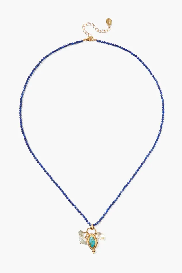 Chan Luu Tavi Charm Necklace Lapis Mix Women Necklaces