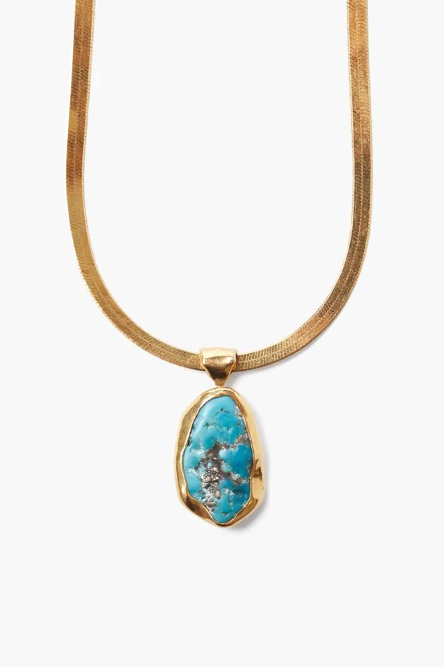 Chan Luu Turquoise Totem Herringbone Necklace Women Necklaces