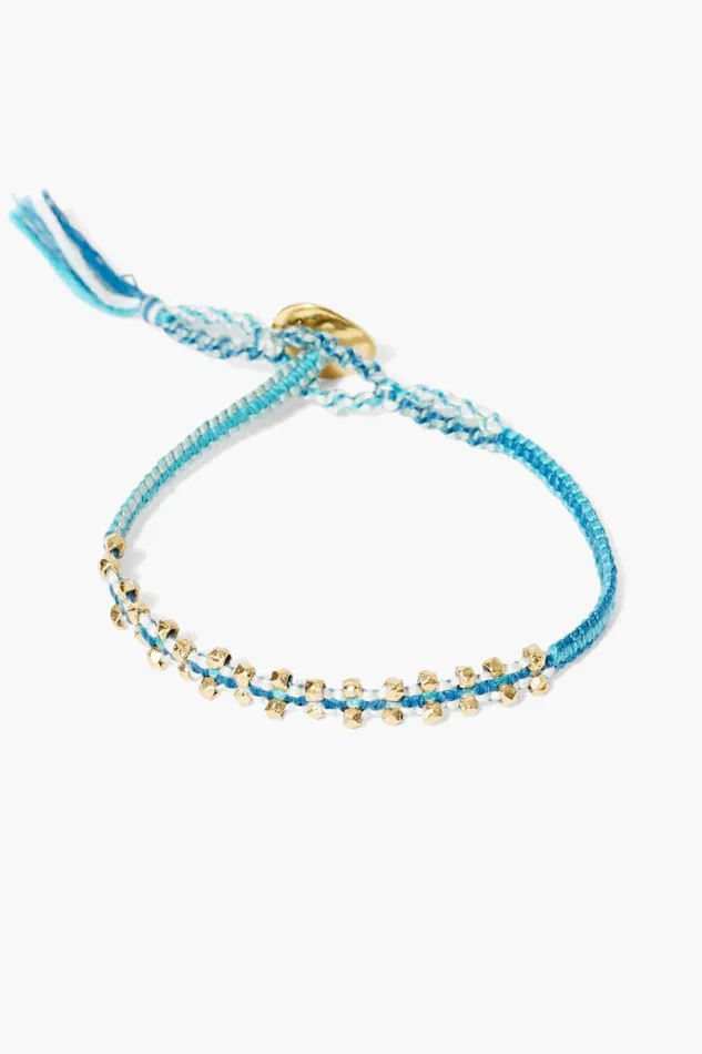 Chan Luu Zana Single Wrap Bracelet Blue Mix Women Bracelets