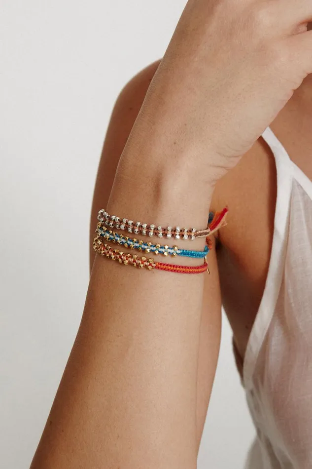Chan Luu Zana Single Wrap Bracelet Blue Mix Women Bracelets