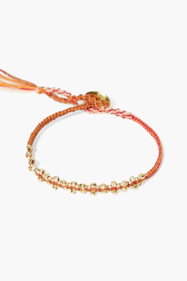 Chan Luu Zana Single Wrap Bracelet Orange Mix Women Bracelets