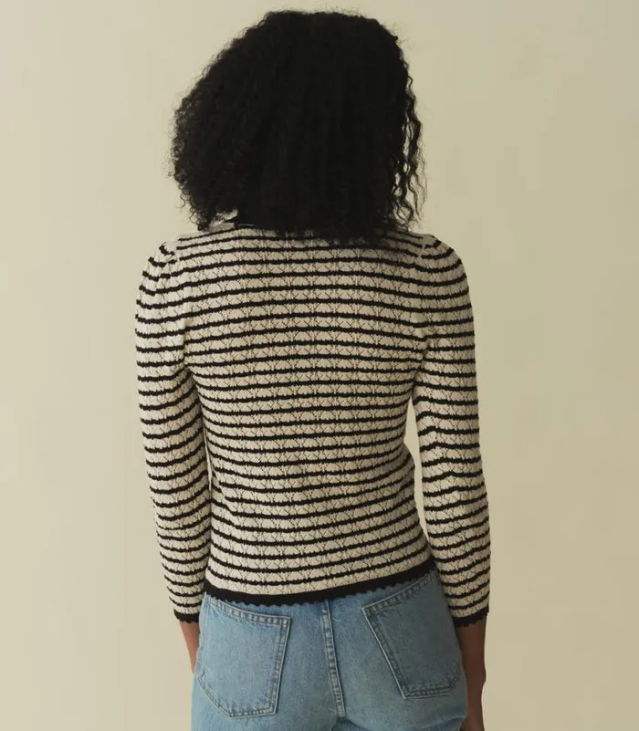 CHANDEL CARDIGAN Allaire Stripe Shop DEN Knitwear