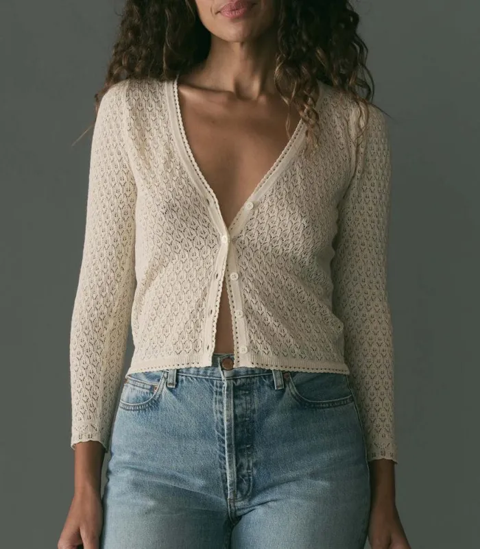 CHANDEL CARDIGAN Ivory Shop DEN Knitwear