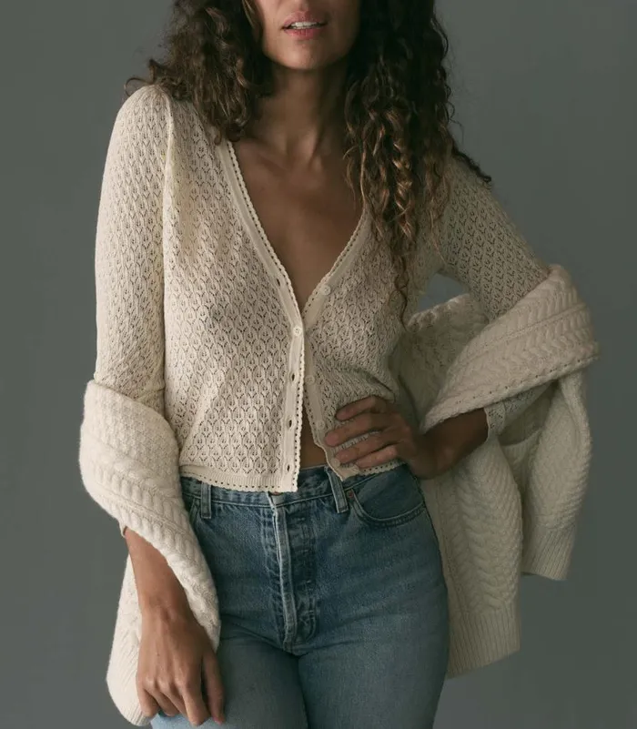 CHANDEL CARDIGAN Ivory Shop DEN Knitwear