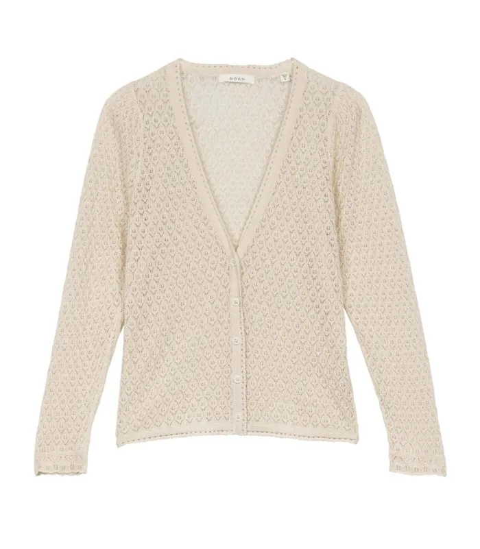 CHANDEL CARDIGAN Ivory Shop DEN Knitwear