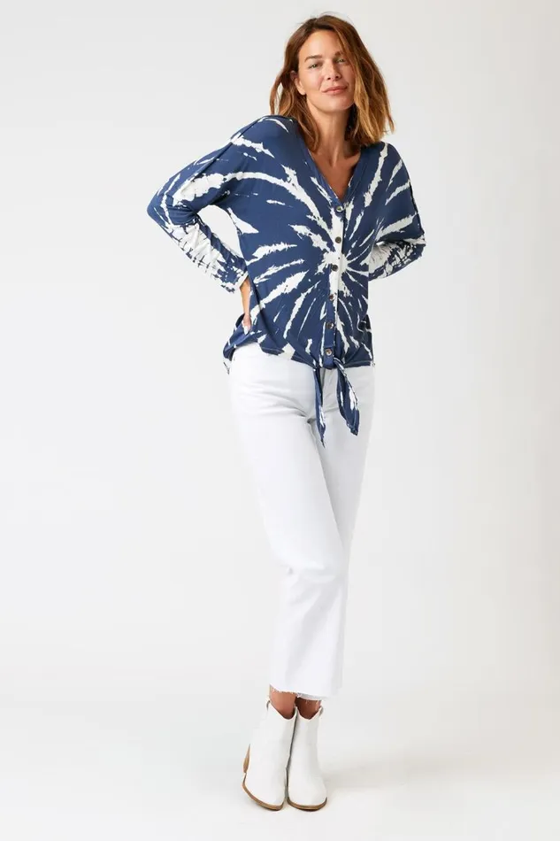 Chaski Tie Top Radial Wash Naval Clothing XCVI ShirtsBlouses
