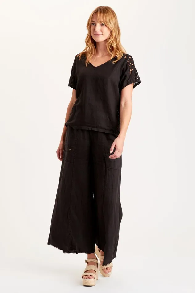 Chastain Top Black Clothing XCVI ShirtsBlouses