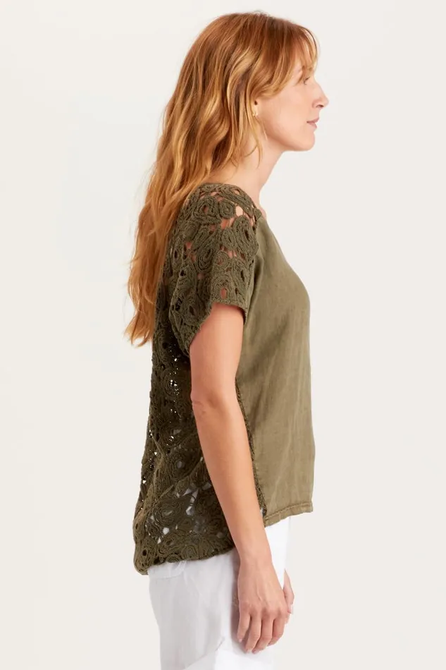 Chastain Top Kombu Pigment Clothing XCVI ShirtsBlouses