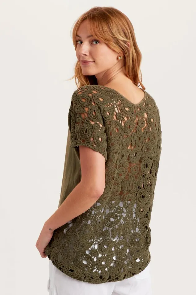 Chastain Top Kombu Pigment Clothing XCVI ShirtsBlouses