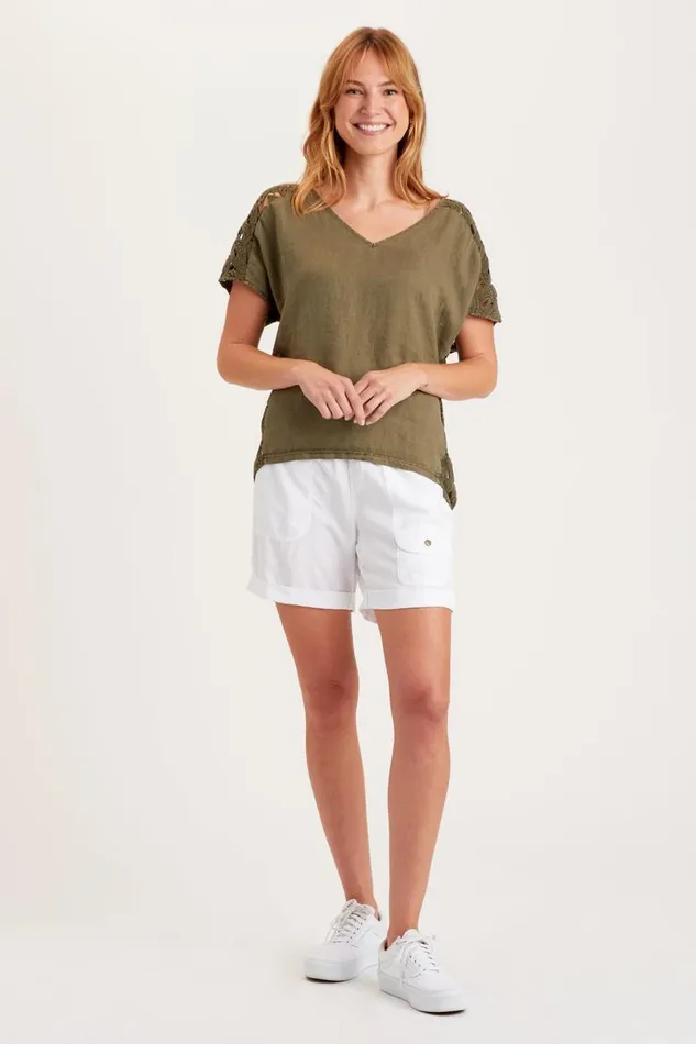 Chastain Top Kombu Pigment Clothing XCVI ShirtsBlouses