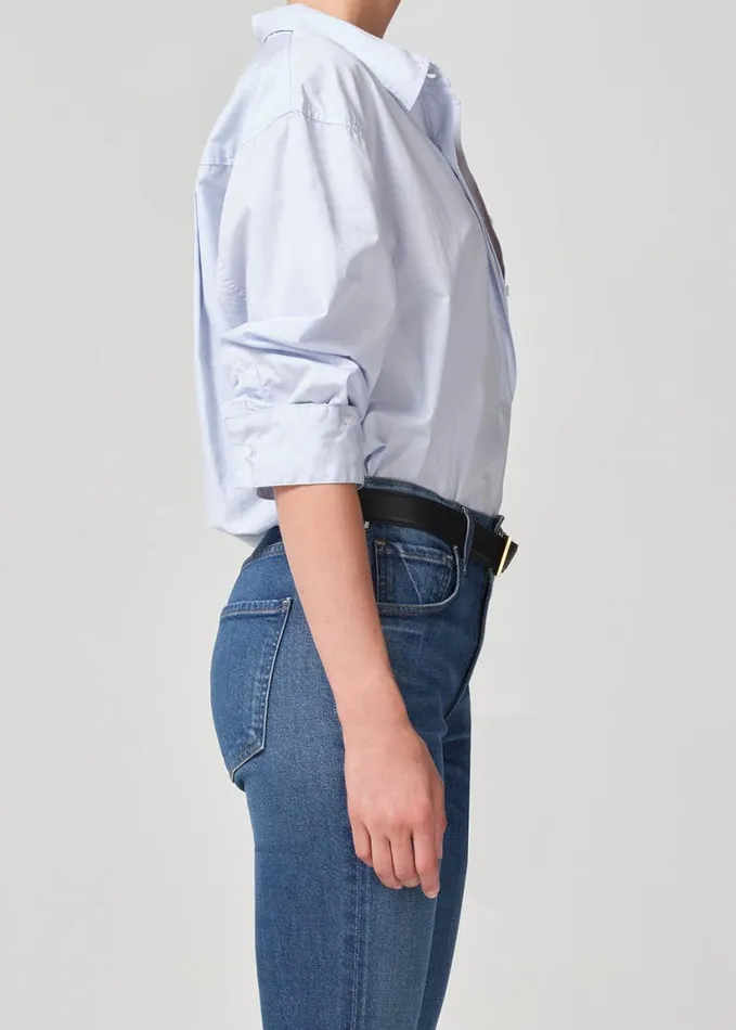 Citizens Of Humanity Aave Oversized Cuff Shirt Santa Cruz Women Tops