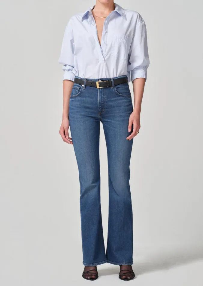 Citizens Of Humanity Aave Oversized Cuff Shirt Santa Cruz Women Tops