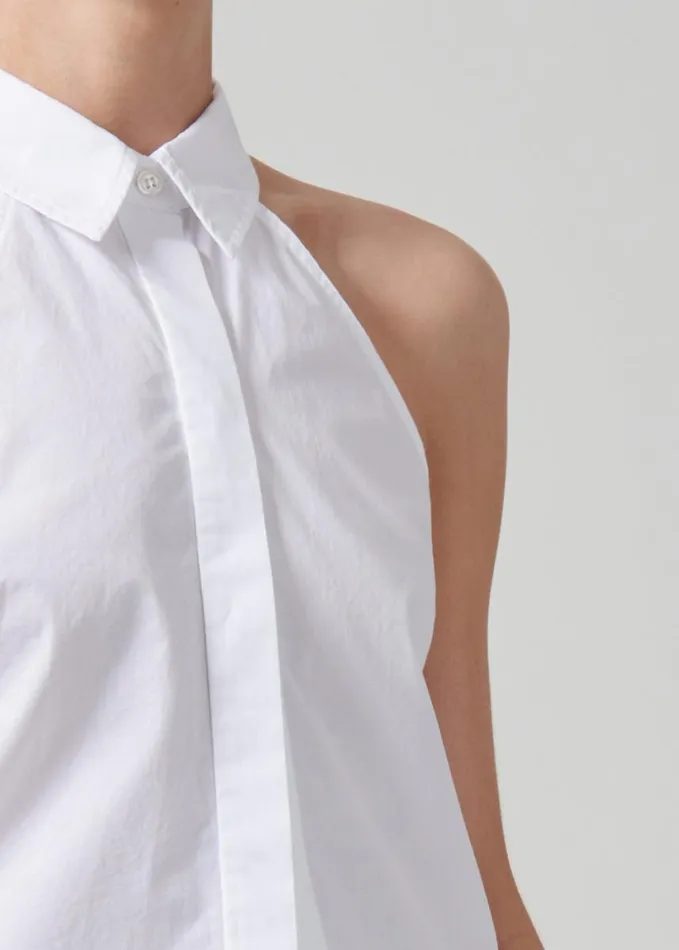 Citizens Of Humanity Adeline Sleeveless Shirt Optic White Women Tops