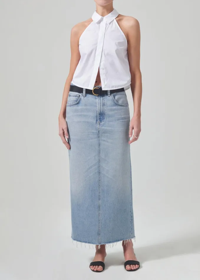 Citizens Of Humanity Adeline Sleeveless Shirt Optic White Women Tops
