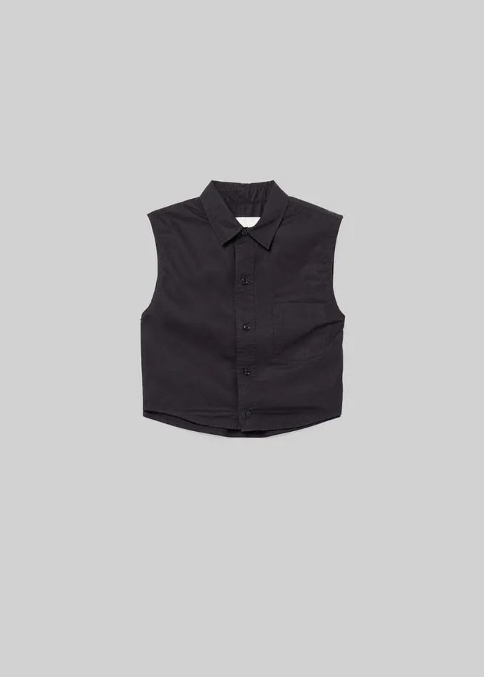 Citizens Of Humanity Anders Sleeveless Crop Black Women Tops