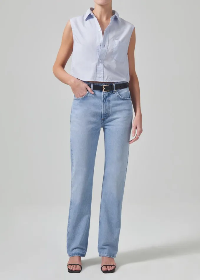 Citizens Of Humanity Anders Sleeveless Crop Santa Cruz Women Tops