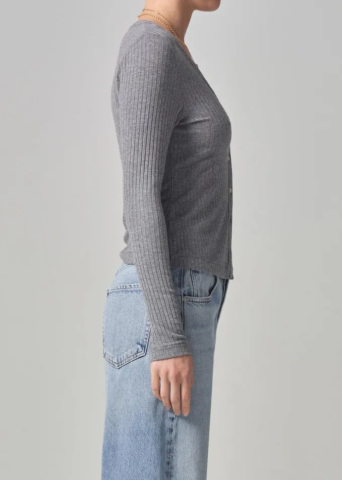 Citizens Of Humanity Ava Cardigan Milano Grey Women Tops