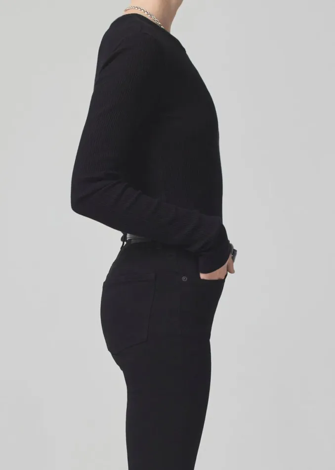 Citizens Of Humanity Bina Crewneck Black Women Tops