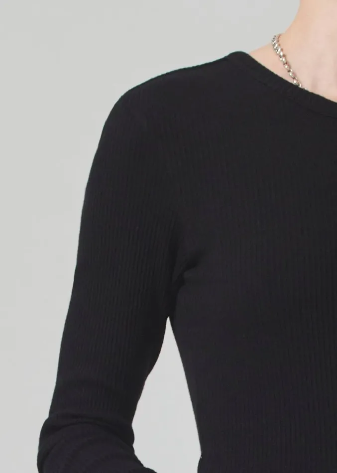 Citizens Of Humanity Bina Crewneck Black Women Tops