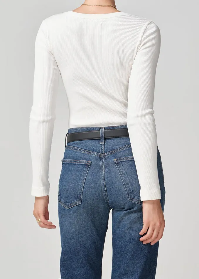 Citizens Of Humanity Bina Crewneck Canvas Women Tops