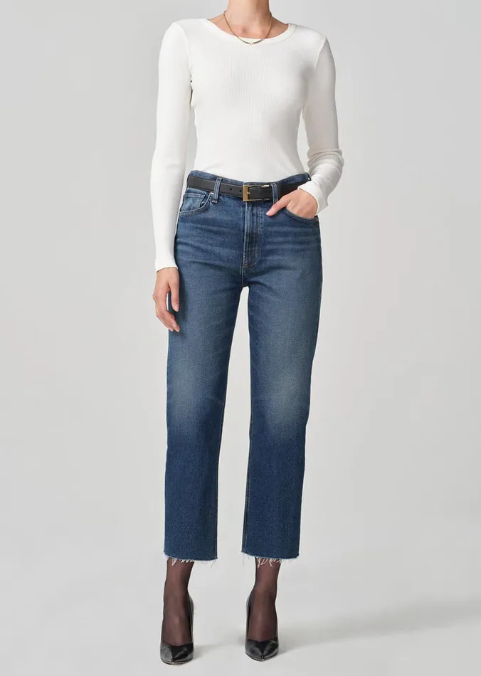 Citizens Of Humanity Bina Crewneck Canvas Women Tops