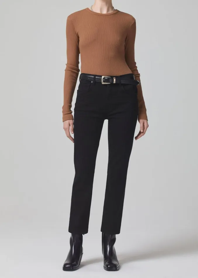 Citizens Of Humanity Bina Crewneck Honey Women Tops