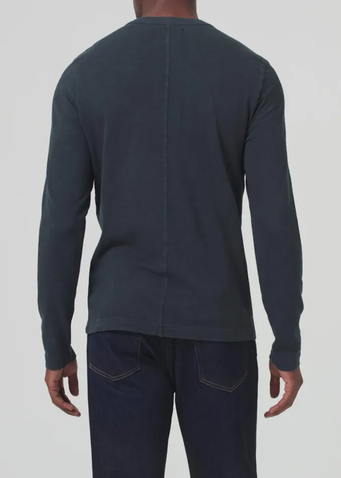 Citizens Of Humanity Classic Henley Charred Cedar Men Shirts
